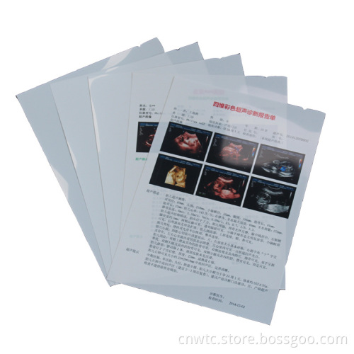 Double-Sided White Medical Laser Film for Ultrasound Imaging and Inkjet Printing